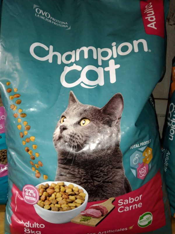 CHAMPION CAT GATO ADULTO SABOR CARNE 8 KILOS