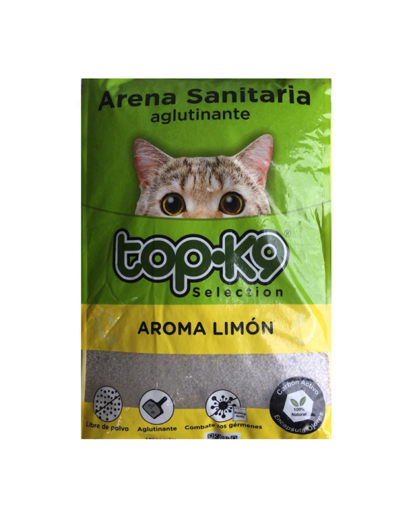 ARENA SANITARIA AGLUTINANTE TOPK9 VARIEDADES 25 KG